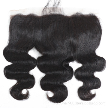 13x4 Swiss Lace Frontal Deep Wave Preplucked Virgin Raw Indian Hair Cuticle Aligned Human Hair Wholesale